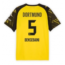 Maillot de football Réplique Borussia Dortmund Ramy Bensebaini #5 Domicile 2025-26 Manche Courte