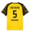 Maillot de football Réplique Borussia Dortmund Ramy Bensebaini #5 Domicile 2025-26 Manche Courte