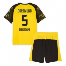 Maillot de football Réplique Borussia Dortmund Ramy Bensebaini #5 Domicile Enfant 2025-26 Manche Courte (+ Pantalon court)