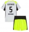 Maillot de football Réplique Borussia Dortmund Ramy Bensebaini #5 Extérieur Enfant 2025-26 Manche Courte (+ Pantalon court)
