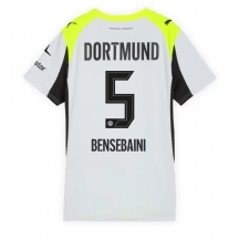 Maillot de football Réplique Borussia Dortmund Ramy Bensebaini #5 Extérieur Femme 2025-26 Manche Courte