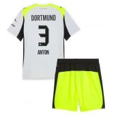 Maillot de football Réplique Borussia Dortmund Waldemar Anton #3 Extérieur Enfant 2025-26 Manche Courte (+ Pantalon court)
