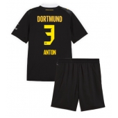Maillot de football Réplique Borussia Dortmund Waldemar Anton #3 Extérieur Enfant 2026-27 Manche Courte (+ Pantalon court)