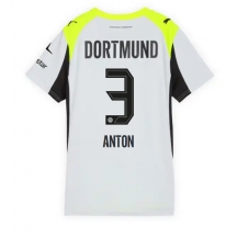 Maillot de football Réplique Borussia Dortmund Waldemar Anton #3 Extérieur Femme 2025-26 Manche Courte