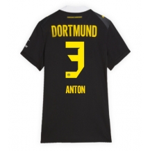 Maillot de football Réplique Borussia Dortmund Waldemar Anton #3 Extérieur Femme 2026-27 Manche Courte