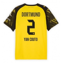 Maillot de football Réplique Borussia Dortmund Yan Couto #2 Domicile 2025-26 Manche Courte