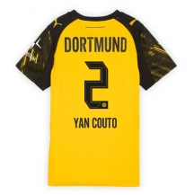 Maillot de football Réplique Borussia Dortmund Yan Couto #2 Domicile Femme 2025-26 Manche Courte