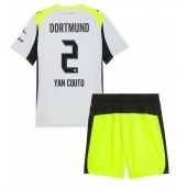 Maillot de football Réplique Borussia Dortmund Yan Couto #2 Extérieur Enfant 2025-26 Manche Courte (+ Pantalon court)