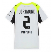 Maillot de football Réplique Borussia Dortmund Yan Couto #2 Extérieur Femme 2025-26 Manche Courte