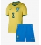 Maillot de football Réplique Brazil Bruno Guimaraes #8 Domicile Enfant Mondial 2026 Manche Courte (+ Pantalon court)
