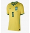 Maillot de football Réplique Brazil Bruno Guimaraes #8 Domicile Femme Mondial 2026 Manche Courte