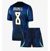 Maillot de football Réplique Brazil Bruno Guimaraes #8 Extérieur Enfant Mondial 2026 Manche Courte (+ Pantalon court)