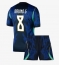 Maillot de football Réplique Brazil Bruno Guimaraes #8 Extérieur Enfant Mondial 2026 Manche Courte (+ Pantalon court)