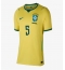 Maillot de football Réplique Brazil Casemiro #5 Domicile Femme Mondial 2026 Manche Courte