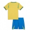 Maillot de football Réplique Brazil Domicile Enfant Mondial 2026 Manche Courte (+ Pantalon court)