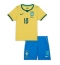 Maillot de football Réplique Brazil Gabriel Magalhaes #3 Domicile Enfant Mondial 2026 Manche Courte (+ Pantalon court)