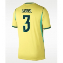 Maillot de football Réplique Brazil Gabriel Magalhaes #3 Domicile Mondial 2026 Manche Courte