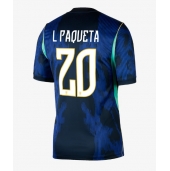 Maillot de football Réplique Brazil Lucas Paqueta #20 Extérieur Mondial 2026 Manche Courte
