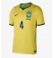 Maillot de football Réplique Brazil Marquinhos #4 Domicile Mondial 2026 Manche Courte
