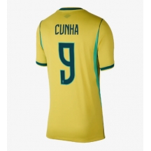 Maillot de football Réplique Brazil Matheus Cunha #9 Domicile Femme Mondial 2026 Manche Courte