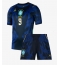 Maillot de football Réplique Brazil Matheus Cunha #9 Extérieur Enfant Mondial 2026 Manche Courte (+ Pantalon court)