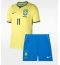 Maillot de football Réplique Brazil Raphinha Belloli #11 Domicile Enfant Mondial 2026 Manche Courte (+ Pantalon court)