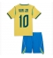 Maillot de football Réplique Brazil Vinicius Junior #10 Domicile Enfant Mondial 2026 Manche Courte (+ Pantalon court)