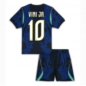 Maillot de football Réplique Brazil Vinicius Junior #10 Extérieur Enfant Mondial 2026 Manche Courte (+ Pantalon court)