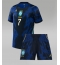 Maillot de football Réplique Brazil Vinicius Junior #7 Extérieur Enfant Mondial 2026 Manche Courte (+ Pantalon court)