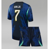 Maillot de football Réplique Brazil Vinicius Junior #7 Extérieur Enfant Mondial 2026 Manche Courte (+ Pantalon court)