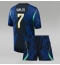 Maillot de football Réplique Brazil Vinicius Junior #7 Extérieur Enfant Mondial 2026 Manche Courte (+ Pantalon court)