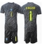 Maillot de football Réplique Brésil Alisson Becker #1 Gardien de but Extérieur Enfant Copa America 2024 Manche Courte (+ Pantalon court)