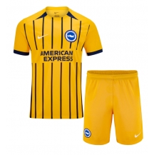 Maillot de football Réplique Brighton Extérieur Enfant 2024-25 Manche Courte (+ Pantalon court)