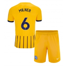 Maillot de football Réplique Brighton James Milner #6 Extérieur Enfant 2024-25 Manche Courte (+ Pantalon court)