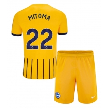 Maillot de football Réplique Brighton Kaoru Mitoma #22 Extérieur Enfant 2024-25 Manche Courte (+ Pantalon court)