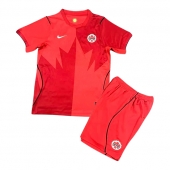Maillot de football Réplique Canada Domicile Enfant Mondial 2026 Manche Courte (+ Pantalon court)