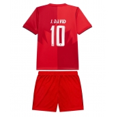 Maillot de football Réplique Canada Jonathan David #10 Domicile Enfant Mondial 2026 Manche Courte (+ Pantalon court)