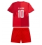 Maillot de football Réplique Canada Jonathan David #10 Domicile Enfant Mondial 2026 Manche Courte (+ Pantalon court)