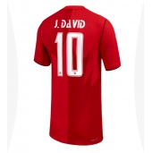 Maillot de football Réplique Canada Jonathan David #10 Domicile Femme Mondial 2026 Manche Courte
