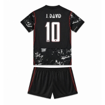 Maillot de football Réplique Canada Jonathan David #10 Extérieur Enfant Mondial 2026 Manche Courte (+ Pantalon court)