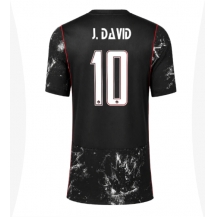 Maillot de football Réplique Canada Jonathan David #10 Extérieur Femme Mondial 2026 Manche Courte