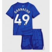 Maillot de football Réplique Chelsea Alejandro Garnacho #49 Domicile Enfant 2025-26 Manche Courte (+ Pantalon court)