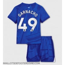 Maillot de football Réplique Chelsea Alejandro Garnacho #49 Domicile Enfant 2025-26 Manche Courte (+ Pantalon court)