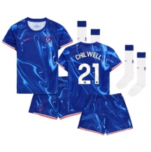 Maillot de football Réplique Chelsea Ben Chilwell #21 Domicile Enfant 2024-25 Manche Courte (+ Pantalon court)
