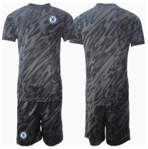 Maillot de football Réplique Chelsea Gardien de but Extérieur Enfant 2024-25 Manche Courte (+ Pantalon court)