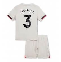 Maillot de football Réplique Chelsea Marc Cucurella #3 Extérieur Enfant 2025-26 Manche Courte (+ Pantalon court)