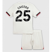 Maillot de football Réplique Chelsea Moises Caicedo #25 Extérieur Enfant 2025-26 Manche Courte (+ Pantalon court)