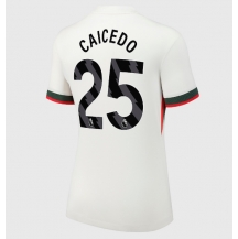 Maillot de football Réplique Chelsea Moises Caicedo #25 Extérieur Femme 2025-26 Manche Courte