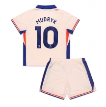 Maillot de football Réplique Chelsea Mykhailo Mudryk #10 Extérieur Enfant 2024-25 Manche Courte (+ Pantalon court)