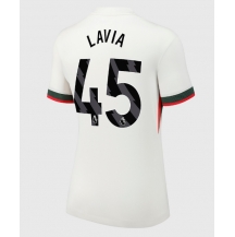 Maillot de football Réplique Chelsea Romeo Lavia #45 Extérieur Femme 2025-26 Manche Courte